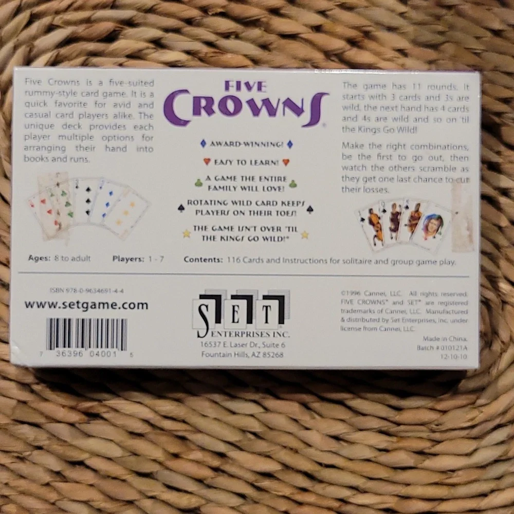 5 Crowns. Rummy Card Game. - Picture 2 of 2